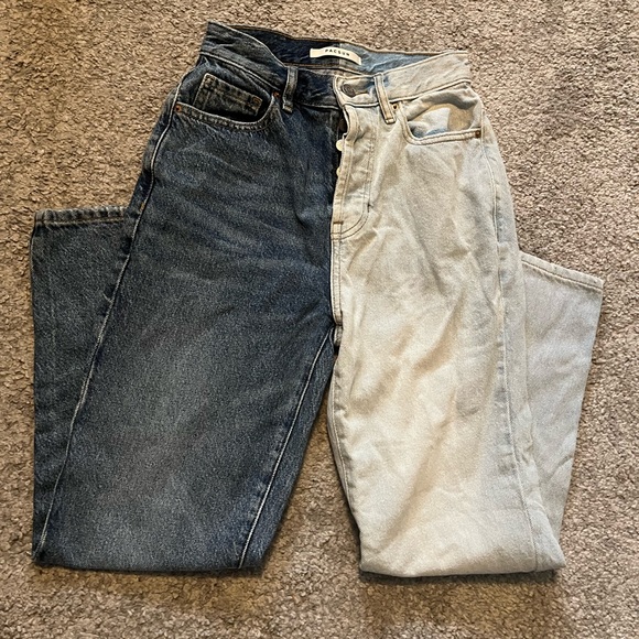 Pacsun Jeans- Split colored - Picture 2 of 4